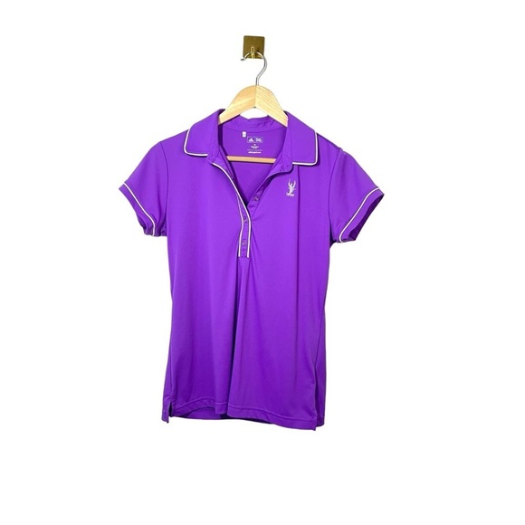 Adidas Women’s Golf Polo in Purple/White Size M - Picture 1 of 10